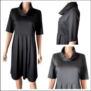 Robbie Bee Black Cowl Neck Dress Size 6